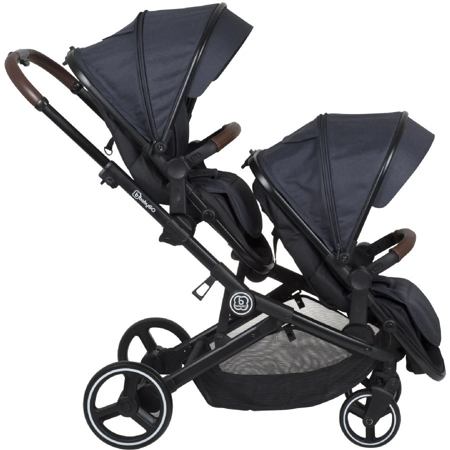 Babygo Twinner Blue Tandem Duowagen 7502 6 Babygo Twinner Blue Tandem Duowagen 7502 - Afbeelding 6