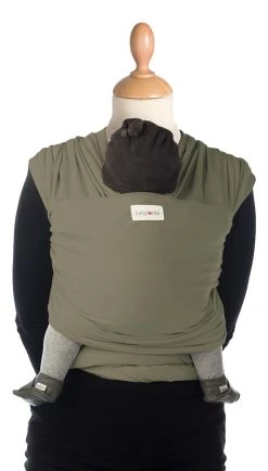 Babylonia Tricot-Slen Bamboo Khaki Green Draagdoek BDDTSB_1_707