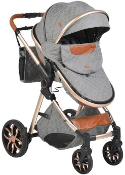 Cangaroo Alma Dark Grey 3-in-1 Combi Kinderwagen Incl. Autostoel -KinderReisWereldNederland cangaroo alma grey 3 in 1 combi kinderwagen incl. autostoel 10 1