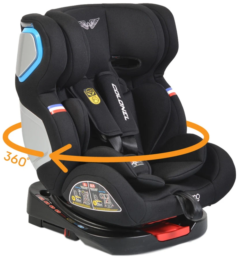 Cangaroo Colonel Black SPS Isofix 0-36 Kg Autostoel 0229 1 Cangaroo Colonel Black SPS Isofix 0-36 Kg Autostoel 0229