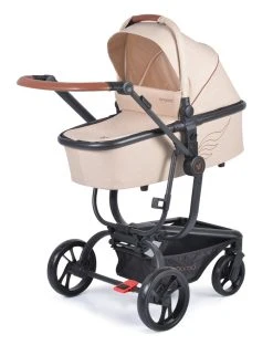 Cangaroo Ellada Beige 3-in-1 Combi Kinderwagen Incl. Autostoel -KinderReisWereldNederland cangaroo ellada beige 3 in 1 kinderwagen incl. autostoel 3 1