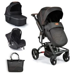 Cangaroo Ellada Black 3-in-1 Combi Kinderwagen Incl. Autostoel -KinderReisWereldNederland cangaroo ellada black 3 in 1 kinderwagen incl. autostoel 17