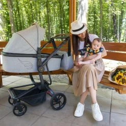 Cangaroo Ellada Grey 3-in-1 Combi Kinderwagen Incl. Autostoel -KinderReisWereldNederland cangaroo ellada grey 3 in 1 kinderwagen incl. autostoel 020