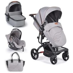Cangaroo Ellada Grey 3-in-1 Combi Kinderwagen Incl. Autostoel -KinderReisWereldNederland cangaroo ellada grey 3 in 1 kinderwagen incl. autostoel 16