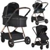 Cangaroo Empire Black 3-in-1 Kinderwagen Incl. Autostoel