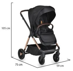 Cangaroo Empire Black 3-in-1 Kinderwagen Incl. Autostoel -KinderReisWereldNederland cangaroo empire black 3 in 1 kinderwagen incl. autostoel 20