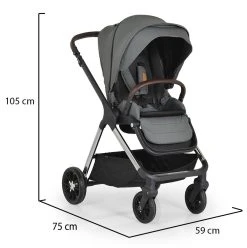 Cangaroo Empire Dark Grey 3-in-1 Kinderwagen Incl. Autostoel -KinderReisWereldNederland cangaroo empire dark grey 3 in 1 kinderwagen incl. autostoel 20