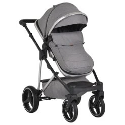 Cangaroo Florence Grey 3-in-1 Kinderwagen Incl. Autostoel 109996 -KinderReisWereldNederland cangaroo florence grey 3 in 1 kinderwagen incl. autostoel 109996 6