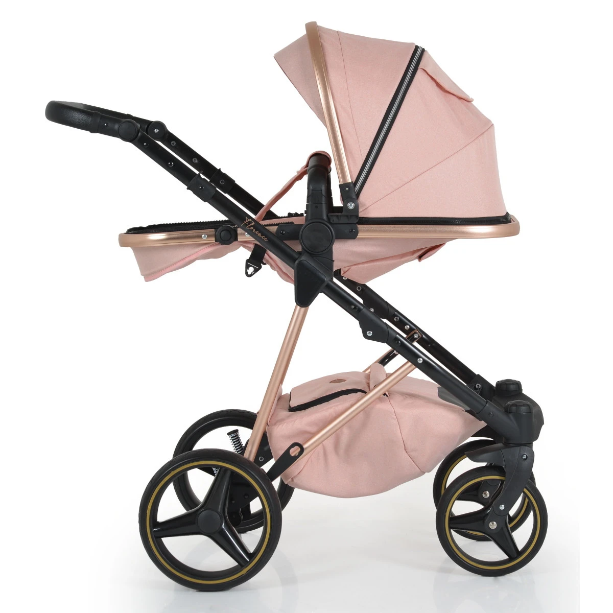 Cangaroo Florence Pink 3-in-1 Kinderwagen Incl. Autostoel 109995 13 Cangaroo Florence Pink 3-in-1 Kinderwagen Incl. Autostoel 109995 - Afbeelding 13