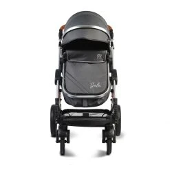 Cangaroo Gala Steel Grey 3-in-1 Combi Kinderwagen Incl. Autostoel -KinderReisWereldNederland cangaroo gala black leather 3 in 1 combi kinderwagen incl autostoel 11