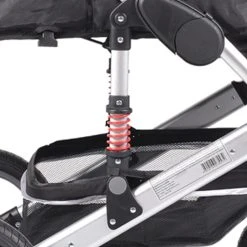 Cangaroo Gala Steel Grey 3-in-1 Combi Kinderwagen Incl. Autostoel -KinderReisWereldNederland cangaroo gala black leather 3 in 1 combi kinderwagen incl autostoel 4