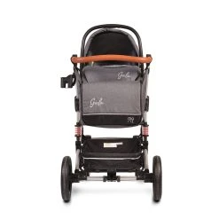 Cangaroo Gala Steel Grey 3-in-1 Combi Kinderwagen Incl. Autostoel -KinderReisWereldNederland cangaroo gala black leather 3 in 1 combi kinderwagen incl autostoel 5