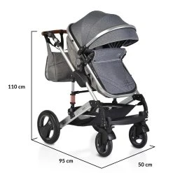 Cangaroo Gala Premium Panther 3-in-1 Combi Kinderwagen Incl. Autostoel -KinderReisWereldNederland cangaroo gala premium panther 2