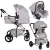 Cangaroo Gigi Light Grey 3-in-1 Combi Kinderwagen Incl. Autostoel