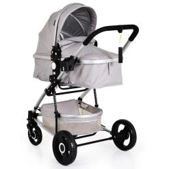 Cangaroo Gigi Light Grey 3-in-1 Combi Kinderwagen Incl. Autostoel -KinderReisWereldNederland cangaroo gigi light grey 3 in 1 combi kinderwagen 5