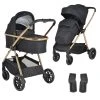 Cangaroo Hydra Black 2-in-1 Kinderwagen Incl. Adapter