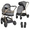 Cangaroo Hydra Grey 2-in-1 Kinderwagen Incl. Adapter
