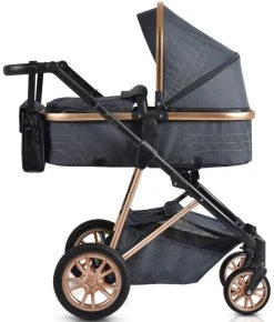 Cangaroo Midas Black 3-in-1 Combi Kinderwagen Incl. Autostoel -KinderReisWereldNederland cangaroo midas black 3 in 1 combi kinderwagen incl. autostoel 2