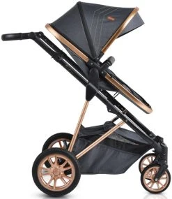 Cangaroo Midas Black 3-in-1 Combi Kinderwagen Incl. Autostoel -KinderReisWereldNederland cangaroo midas black 3 in 1 combi kinderwagen incl. autostoel 5
