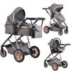 Cangaroo Midas Grey 3-in-1 Combi Kinderwagen Incl. Autostoel