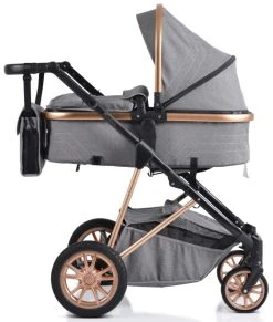 Cangaroo Midas Grey 3-in-1 Combi Kinderwagen Incl. Autostoel -KinderReisWereldNederland cangaroo midas grey 3 in 1 combi kinderwagen incl. autostoel 2
