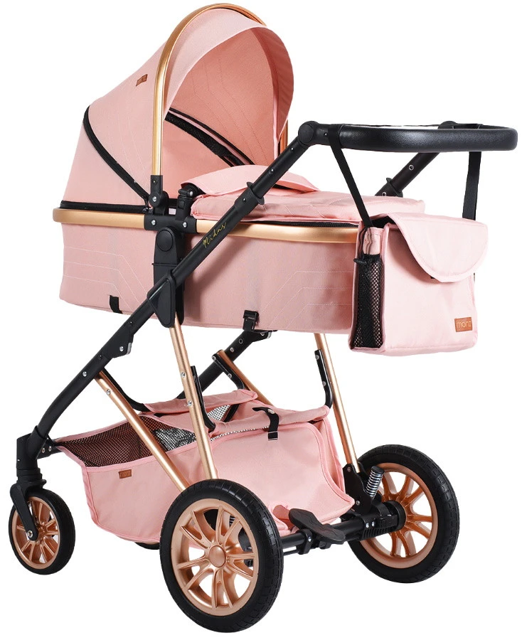 Cangaroo Midas Pink 3-in-1 Combi Kinderwagen Incl. Autostoel 2 Cangaroo Midas Pink 3-in-1 Combi Kinderwagen Incl. Autostoel - Afbeelding 2