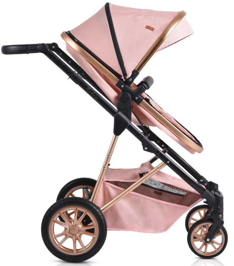 Cangaroo Midas Pink 3-in-1 Combi Kinderwagen Incl. Autostoel 8 Cangaroo Midas Pink 3-in-1 Combi Kinderwagen Incl. Autostoel - Afbeelding 8
