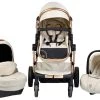 Cangaroo Polly Beige 3-in-1 Combi Kinderwagen Incl. Autostoel