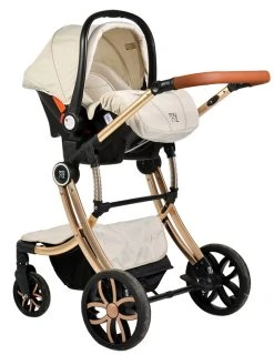 Cangaroo Polly Beige 3-in-1 Combi Kinderwagen Incl. Autostoel -KinderReisWereldNederland cangaroo polly beige 3 in 1 combi kinderwagen incl. autostoel 3
