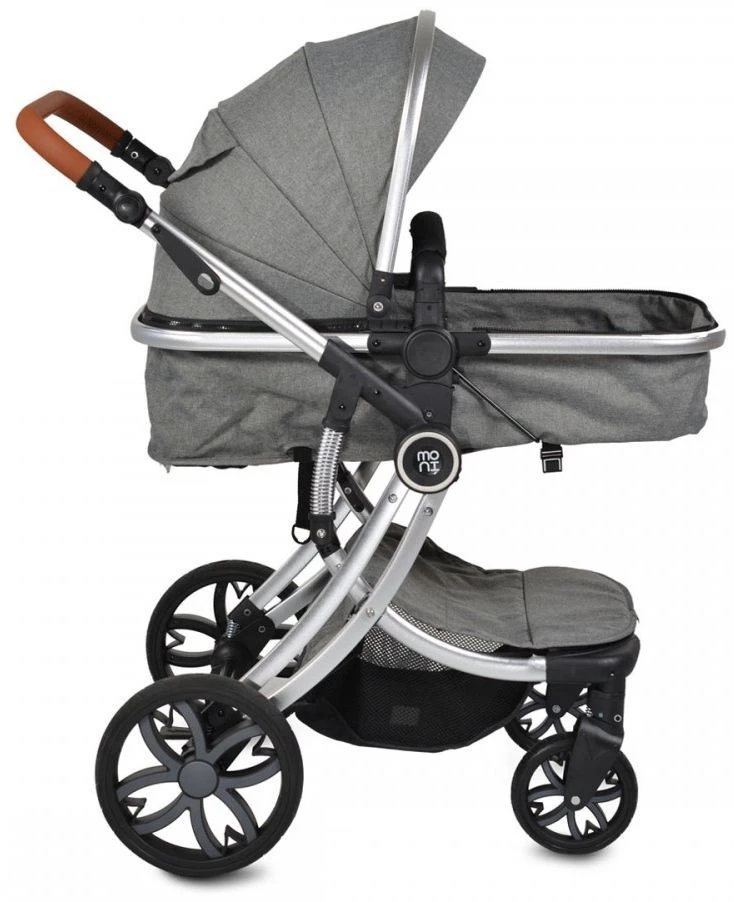 Cangaroo Polly Grey 3-in-1 Combi Kinderwagen Incl. Autostoel 8 Cangaroo Polly Grey 3-in-1 Combi Kinderwagen Incl. Autostoel - Afbeelding 8