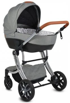Cangaroo Polly Black 3-in-1 Combi Kinderwagen Incl. Autostoel -KinderReisWereldNederland cangaroo polly grey 3 in 1 combi kinderwagen incl. autostoel 4 1