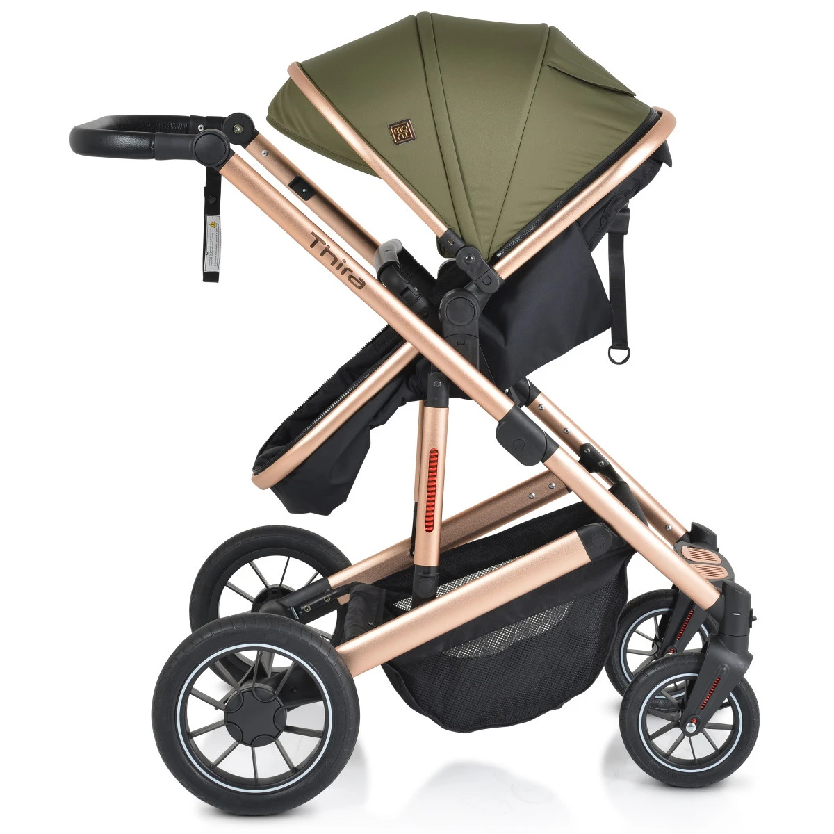 Cangaroo Thira Green 3-in-1 Combi Kinderwagen Incl. Autostoel 11 Cangaroo Thira Green 3-in-1 Combi Kinderwagen Incl. Autostoel - Afbeelding 11