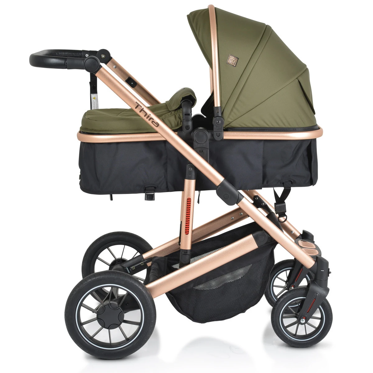 Cangaroo Thira Green 3-in-1 Combi Kinderwagen Incl. Autostoel 2 Cangaroo Thira Green 3-in-1 Combi Kinderwagen Incl. Autostoel - Afbeelding 2