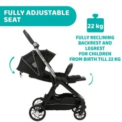 Chicco One4Ever Green Gem Meegroei Wandelwagen 707988192 -KinderReisWereldNederland chicco one4ever wandelwagen 14