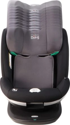 Ding Mace Black/Grey 360° I-Size Autostoel 0-36kg DI-111917 -KinderReisWereldNederland di 111917 ding mace black grey 02