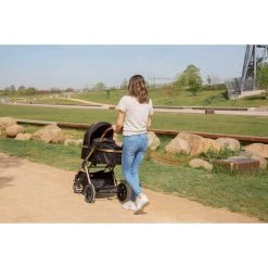 Ding Juna Black/Rose 3-in-1 Combi Kinderwagen Incl. Autostoel DI-381708 -KinderReisWereldNederland di 381708 8720289397173 ding black rose 03