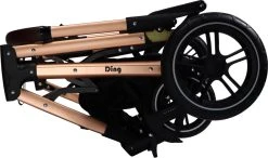 Ding Juna Black/Rose 3-in-1 Combi Kinderwagen Incl. Autostoel DI-381708 -KinderReisWereldNederland di 381708 8720289397173 juna black rose 16 1