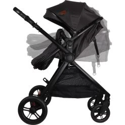 Ding Liam Anthracite 3-in-1 Combi Kinderwagen Incl. Autostoel DI-381711 -KinderReisWereldNederland di 381711 5420067926696 ding liam black 08