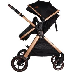 Ding Liam Black/Rose 3-in-1 Combi Kinderwagen Incl. Autostoel DI-381712 -KinderReisWereldNederland di 381712 5420067926702 ding liam black rose 05