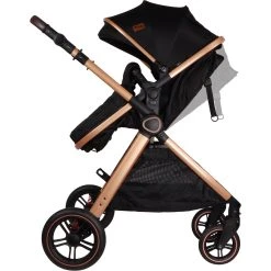 Ding Liam Black/Rose 3-in-1 Combi Kinderwagen Incl. Autostoel DI-381712 -KinderReisWereldNederland di 381712 5420067926702 ding liam black rose 06