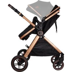 Ding Liam Black/Rose 3-in-1 Combi Kinderwagen Incl. Autostoel DI-381712 -KinderReisWereldNederland di 381712 5420067926702 ding liam black rose 07