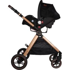 Ding Liam Black/Rose 3-in-1 Combi Kinderwagen Incl. Autostoel DI-381712 -KinderReisWereldNederland di 381712 5420067926702 ding liam black rose 13
