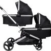 Ding Amigo Black/Silver Tweeling Kinderwagen Incl. 2 Autostoelen DI-191710