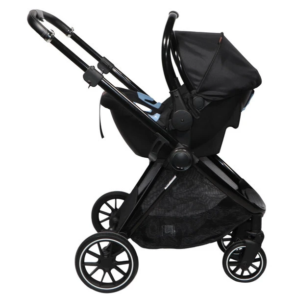 Ding Fenix Black/Black 3-in-1 Combi Kinderwagen Incl. Autostoel 2 Ding Fenix Black/Black 3-in-1 Combi Kinderwagen Incl. Autostoel - Afbeelding 2