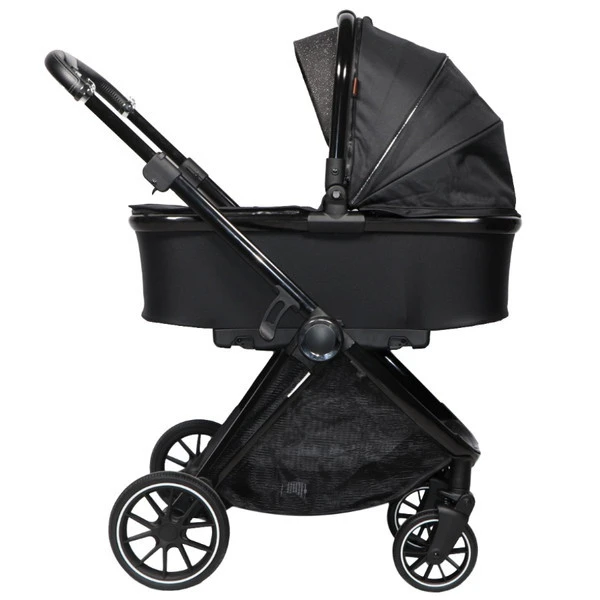 Ding Fenix Black/Black 3-in-1 Combi Kinderwagen Incl. Autostoel 4 Ding Fenix Black/Black 3-in-1 Combi Kinderwagen Incl. Autostoel - Afbeelding 4
