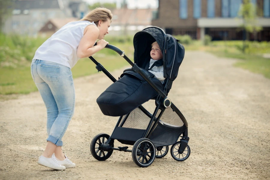 Ding Fenix Black/Black Kinderwagen DI-191701 17 Ding Fenix Black/Black Kinderwagen DI-191701 - Afbeelding 17