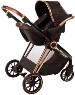 Ding Fenix Black/Rose Autostoel 0-13kg -KinderReisWereldNederland ding fenix black rose kinderwagen incl. autostoel 2 1 1