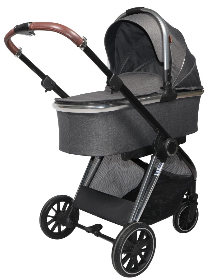 Ding Fenix Grey/Silver 3-in-1 Combi Kinderwagen Incl. Autostoel 12 Ding Fenix Grey/Silver 3-in-1 Combi Kinderwagen Incl. Autostoel - Afbeelding 12