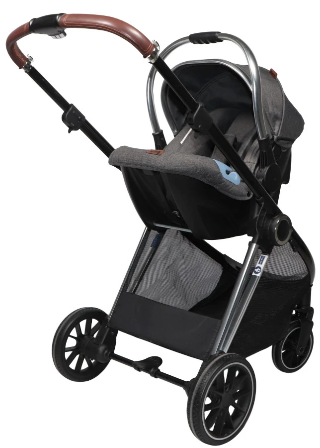 Ding Fenix Grey/Silver 3-in-1 Combi Kinderwagen Incl. Autostoel 13 Ding Fenix Grey/Silver 3-in-1 Combi Kinderwagen Incl. Autostoel - Afbeelding 13