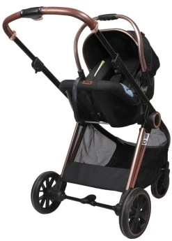 Ding Fenix Black/Rose 3-in-1 Combi Kinderwagen Incl. Autostoel -KinderReisWereldNederland ding fenix rose kinderwagen14